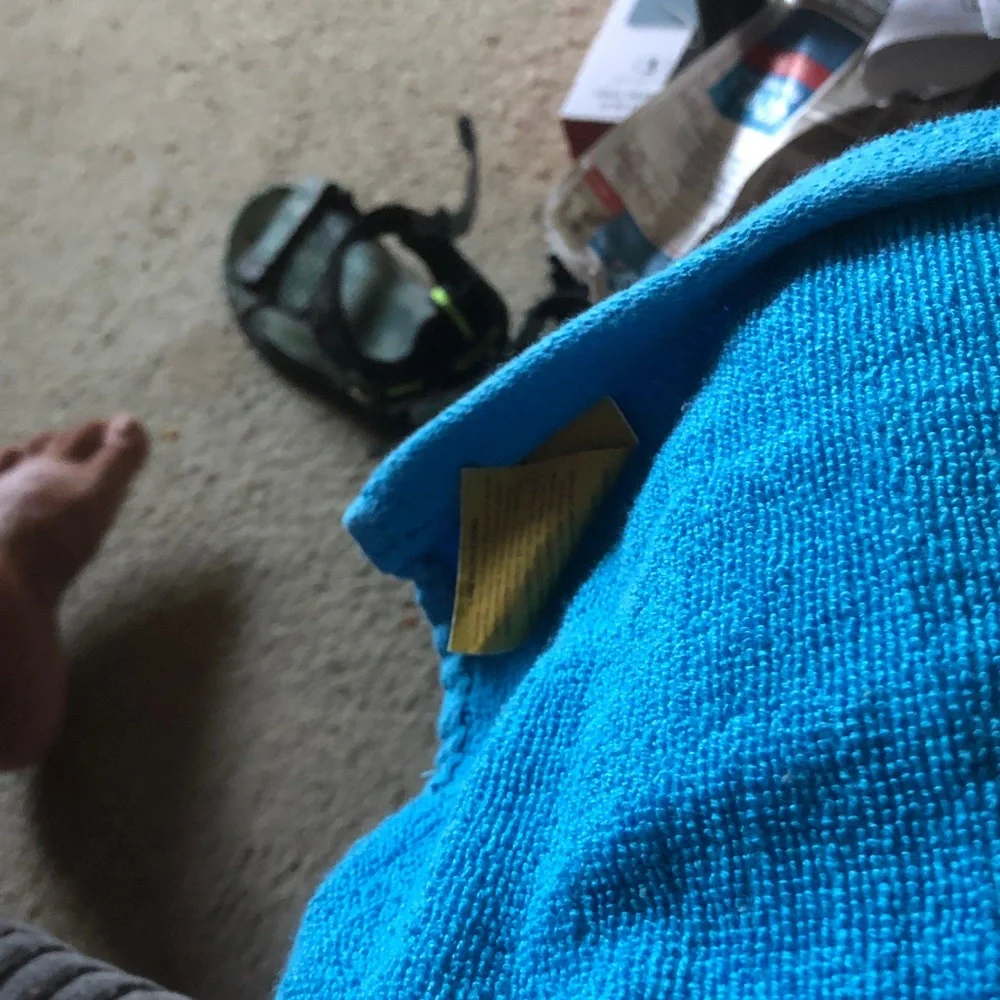 Bright blue wash cloth - Solid Turquoise